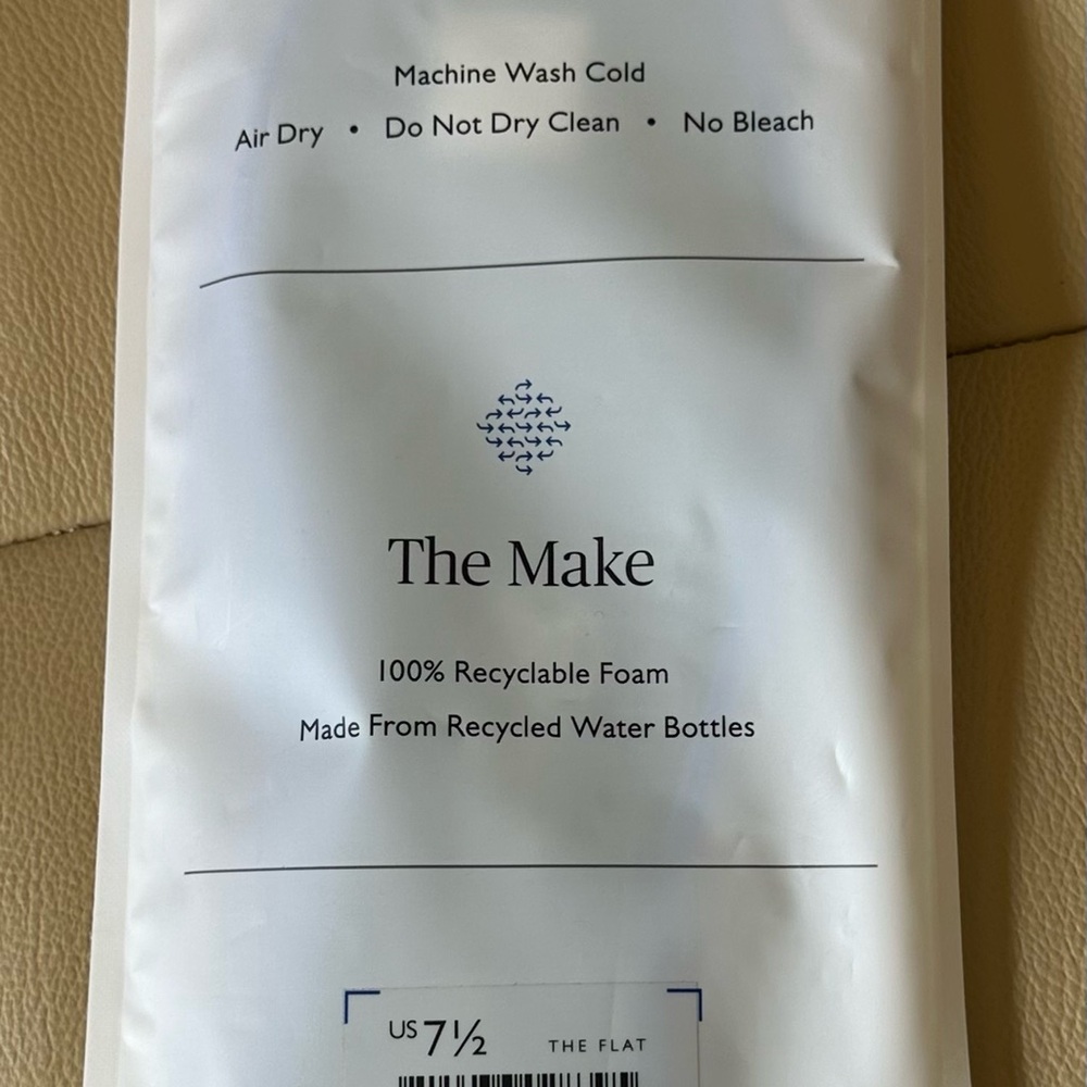 Rothy's White Recyclable Foam Insoles 7.5 - Picture 2 of 2